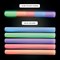 Light Up Sensory Soft Foam Batons, 6 LED Light Modes, 400mm, Pack of 6
