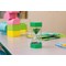 Sand Timer with Matching Coloured Sand, 1 Minute, Green/Clear, 75x75x160mm
