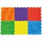Massage Puzzle Textured Floor Tiles, Indoor/Outdoor Use, Assorted Bright Colours, Pack of 6
