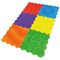 Massage Puzzle Textured Floor Tiles, Indoor/Outdoor Use, Assorted Bright Colours, Pack of 6
