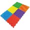 Massage Puzzle Textured Floor Tiles, Indoor/Outdoor Use, Assorted Bright Colours, Pack of 6