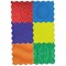 Massage Puzzle Textured Floor Tiles, Indoor/Outdoor Use, Assorted Bright Colours, Pack of 6