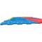 Massage Puzzle Textured Floor Tiles, Indoor/Outdoor Use, Assorted Bright Colours, Pack of 6