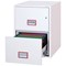 Phoenix FS2272K Vertical Fire File 2 Drawer Key Lock White FS2272K