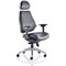 Chiro Plus Ultimate Leather Chair with Headrest, Black