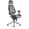 Chiro Plus Ultimate Bonded Leather Chair, Headrest, Height Adjustable Arms, Black - Delivered Built