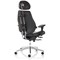 Chiro Plus Ultimate Bonded Leather Chair, Headrest, Height Adjustable Arms, Black - Delivered Built
