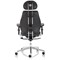 Chiro Plus Ultimate Bonded Leather Chair, Headrest, Height Adjustable Arms, Black - Delivered Built