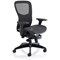 Stealth Shadow Ergo Mesh Back Posture Chair, Height Adjustable Arms, Black