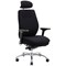 Domino Operator Chair, Headrest, Height Adjustable Arms, Black