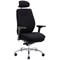 Domino Operator Chair, With Headrest, Fabric, Black