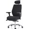 Domino Operator Chair, Headrest, Height Adjustable Arms, Black