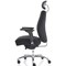 Domino Operator Chair, With Headrest, Fabric, Black