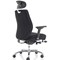 Domino Operator Chair, Headrest, Height Adjustable Arms, Black