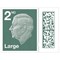 Royal Mail Second Class Large Postage Stamp Sheet, Pack of 50