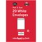 Postpak C5 Envelopes, Peel and Seal, 90gsm, White, 10 Packs of 20