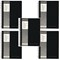 Pukka Pad Wirebound Notebook, A5, Ruled with Margin, 160 Pages, Black, Pack of 5