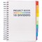Pukka Pad Project Book with 10 Dividers, B5, Ruled, 400 Pages, White
