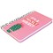 Pukka Planet Its a Prickly Subject Soft Cover Notebook, 210x130mm, Ruled, 192 Pages, Pink