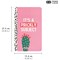 Pukka Planet Its a Prickly Subject Soft Cover Notebook, 210x130mm, Ruled, 192 Pages, Pink