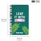 Pukka Planet Leaf it With Me Soft Cover Notebook, 210x130mm, Ruled, 192 Pages, Green