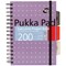 Pukka Pad Metallic Executive Project Book, A5, Ruled & Perforated, 200 Pages, Pack of 3