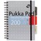 Pukka Pad Metallic Executive Project Book, A5, Ruled & Perforated, 200 Pages, Pack of 3