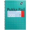 Pukka Pad Jotta Wirebound Notebook, B5, Ruled & Perforated, 200 Pages, Green, Pack of 3