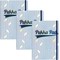 Pukka Pad Glee Journal Casebound Notebook, A5, Ruled, 192 Pages, Light Blue, Pack of 3