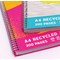Pukka Pad Pukka Planet Jotta Wirebound Notebook, A4, Assorted, Pack of 3