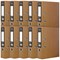 Pukka Recycled A4 Lever Arch Files, 75mm Spine, Board, Brown, Pack of 10