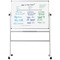 Bi-Office BioFusion Mobile Revolving Magnetic Whiteboard, Lacquered Steel, 1200x900mm