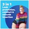 Tampax Compak Pearl Applicator Tampon, Super Plus, Pack of 128