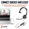 Poly Blackwire 3315 Monaural 3.5mm + USB-C/A Headset 8X217AA