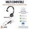 Poly Blackwire 3315 Monaural MS 3.5mm + USB-C/A Headset 8X218AA