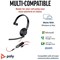 Poly Blackwire 5210 Monaural 3.5mm + USB-C/A Headset 8X230AA