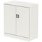 Qube 1000mm 2-Door Stationery Cupboard White With Shelf