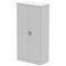 Qube 1850mm 2-Door Stationery Cupboard Light Grey With Shelves