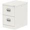 Qube 2 Drawer Filing Cabinet White