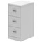 Qube 3 Drawer Filing Cabinet Light Grey