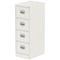 Qube 4 Drawer Filing Cabinet White