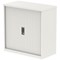 Qube 1000mm Side Tambour Cupboard White With Shelf