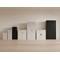 Qube 1000mm Side Tambour Cupboard White With Shelf
