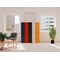 Qube Locker 4 Door 1800mm High Sienna Orange
