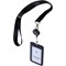 Avery Black Cardholder with recycled lanyard reel Pack of 1