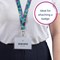 Avery Recycled Jungle Pre-Printed Lanyard with 2cm Wide Carabiner, Pack of 10