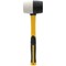 Rolson Combination Rubber Mallet 16oz Black/White Pack of 6 10560