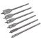 Rolson 6 Piece Flat Wood Drill Bit Set Pack of 20 48523