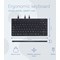 R-GO Split Ergonomic Compact Keyboard, Wired, Black