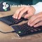 R-GO Split Ergonomic Compact Keyboard, Wired, Black